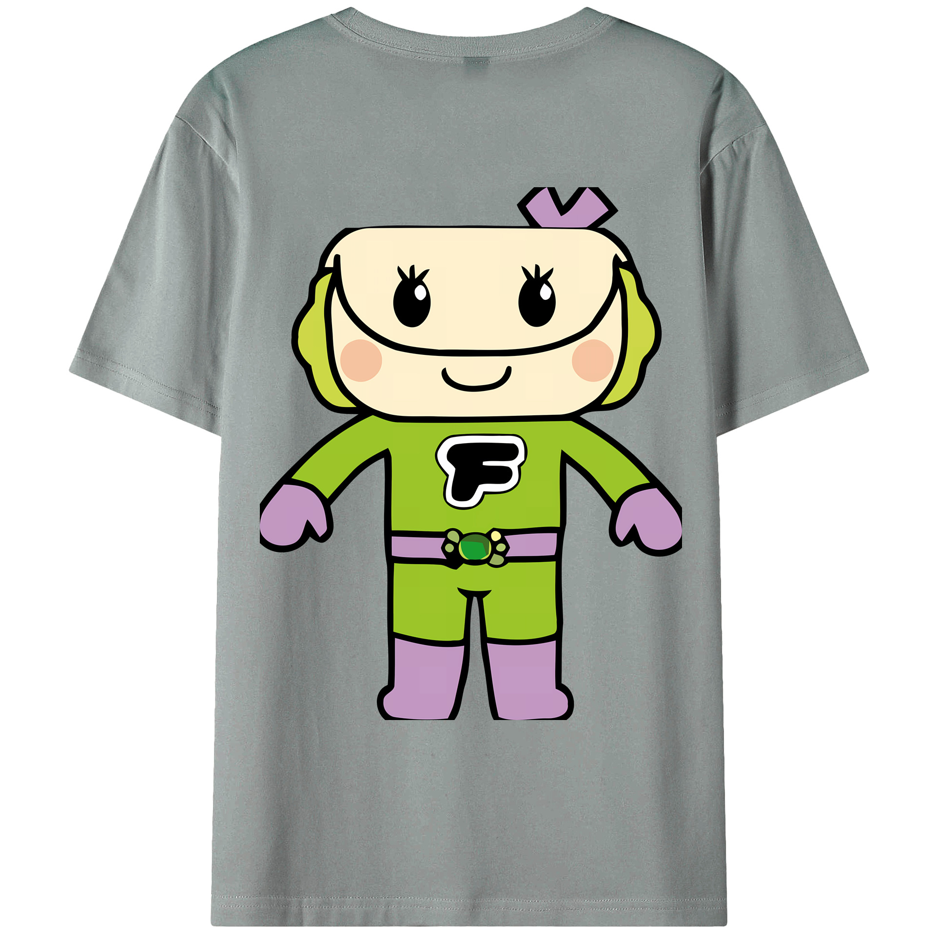 （画像用） アンパンマン Anpanman 綿100％ メンズ半袖Tシャツ（バックプリント） 通気性